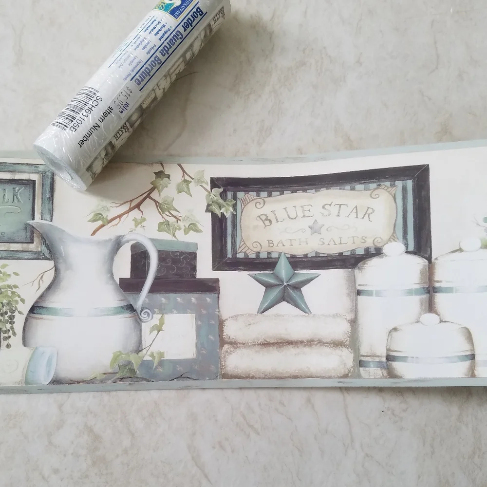 Wallpaper Border French Country Bathroom